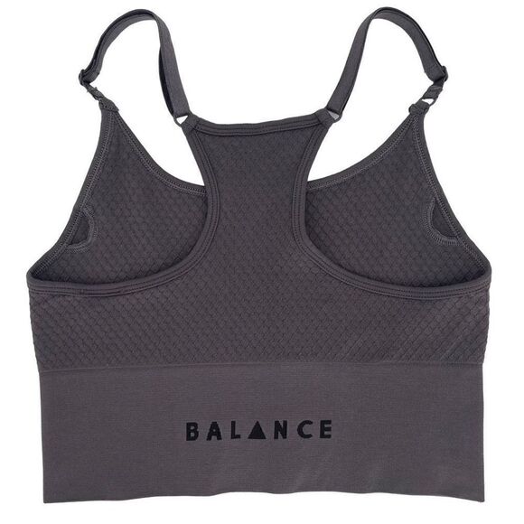 Balance Athletica Energy Top Sport Bra Longline Quartz Collection Small Graphite - Picture 4 of 6